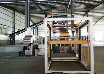 Down the stamping machine