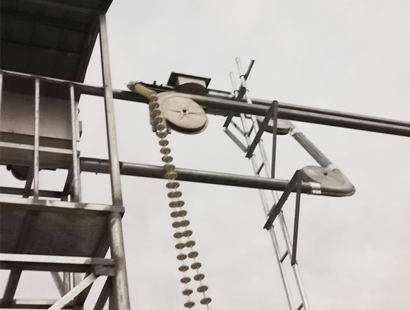 Pig farm delivery line