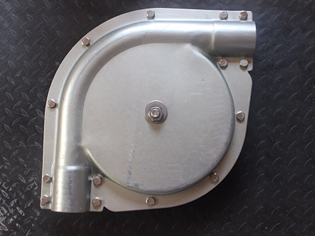 Galvanized sheet corner